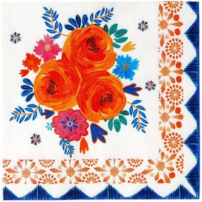 Talking Tables Boho Floral Serviettes - 20 pièces - Mariage Anniversaire - Serviettes Talking Tables Boho Floral Serviettes - 20 pièces - Mariage Anniversaire - Serviettes
