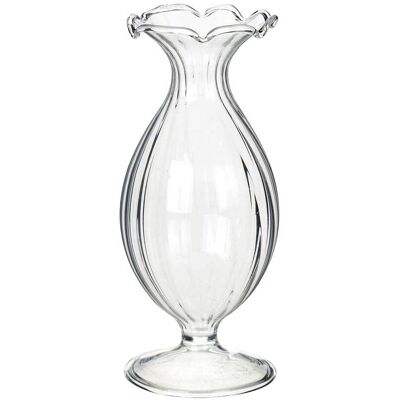 Talking Tables Petit Vase en Verre de Bouteille - Centre de Fleurs Rayé - Mariage Talking Tables Petit Vase en Verre de Bouteille - Centre de Fleurs Rayé - Mariage