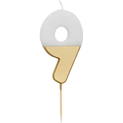 Bougie d'anniversaire en or Talking Tables - Bougie pour gâteau Bougie d'anniversaire en or Talking Tables - Bougie pour gâteau