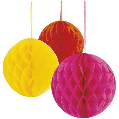Decorazioni festose Honeycombs di Talking Tables - Carta Colorata Decorazioni festose Honeycombs di Talking Tables - Carta Colorata