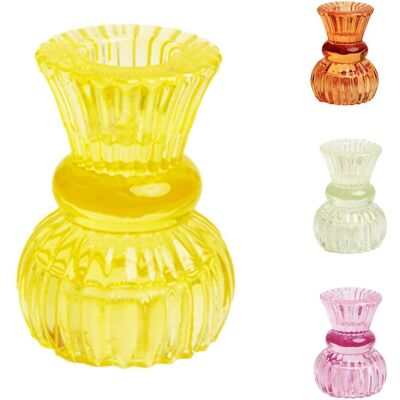 Talking Tables Gelber Glas Kerzenhalter - Kerzenhalter - Tischdeko Talking Tables Gelber Glas Kerzenhalter - Kerzenhalter - Tischdeko