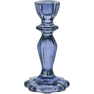 Talking Tables Porte-bougie en Verre Bleu Marine - Porte-bougie Talking Tables Porte-bougie en Verre Bleu Marine - Porte-bougie