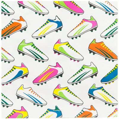 Serviettes en papier de football de Talking Tables - Pack de 20 Serviettes en papier de football de Talking Tables - Pack de 20