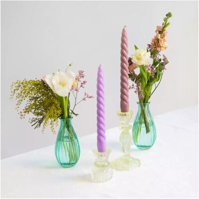 Candele da Tavola a Spirale Boho di Talking Tables - Confezione da 4 Candele da Tavola a Spirale Boho di Talking Tables - Confezione da 4