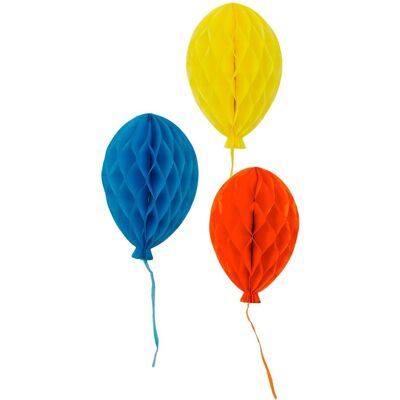 Decoraciones de Fiesta en Papel Panal de Abeja de Talking Tables - Pack de 3 Decoraciones de Fiesta en Papel Panal de Abeja de Talking Tables - Pack de 3