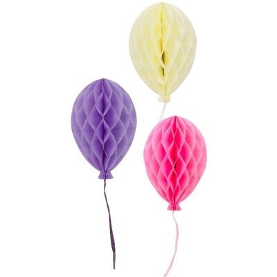 Talking Tables - Paper Honeycomb Party Decorations - Pack de 3 - Papel de seda Talking Tables - Paper Honeycomb Party Decorations - Pack de 3 - Papel de seda