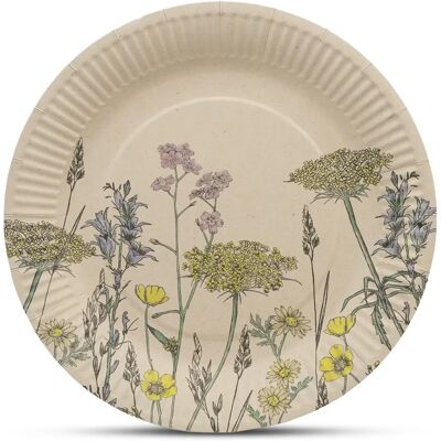 Talking Tables - Meadow - 12-pack - Gerecycled - Papieren borden Talking Tables - Meadow - 12-pack - Gerecycled - Papieren borden
