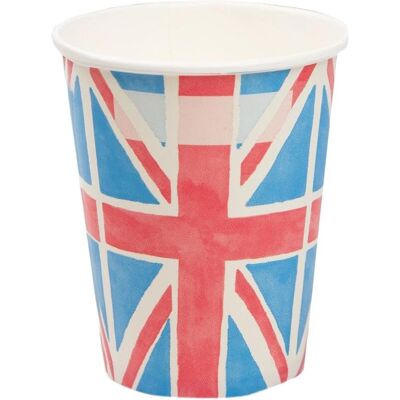 Talking Tables Royal Union Jack Flag Papierbecher - 8 Stück Blau - Pappteller Talking Tables Royal Union Jack Flag Papierbecher - 8 Stück Blau - Pappteller