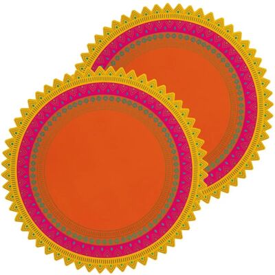 Talking Tables Bandejas de Pastel de Naranja - Pack de 2 - 30cm - Vajilla Festiva Talking Tables Bandejas de Pastel de Naranja - Pack de 2 - 30cm - Vajilla Festiva