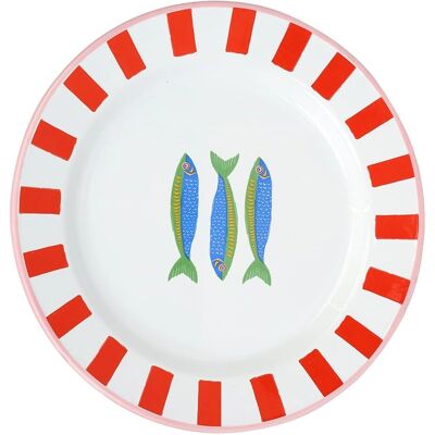 Talking Tables Bon Appetit Fish Enamel Plate - 20cm Multi Talking Tables Bon Appetit Fish Enamel Plate - 20cm Multi