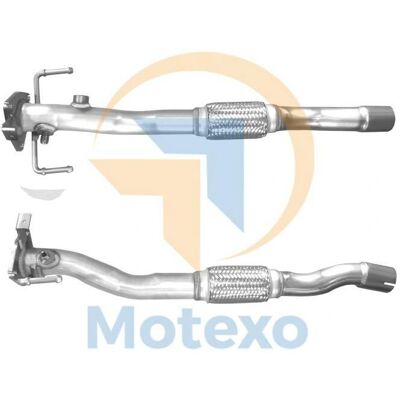 FIAT AR0290 Exhaust Pipe - Vehicle-specific, 695mm length FIAT AR0290 Exhaust Pipe - Vehicle-specific, 695mm length