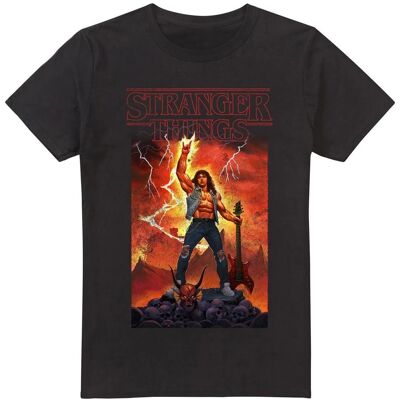 Netflix Collection Eddie Munson Black T-Shirt - T-Shirt Netflix Collection Eddie Munson Black T-Shirt - T-Shirt