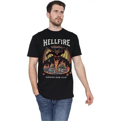 Netflix Collection Vintage Hawkins High Hellfire T-Shirt Black - T-Shirt Netflix Collection Vintage Hawkins High Hellfire T-Shirt Black - T-Shirt