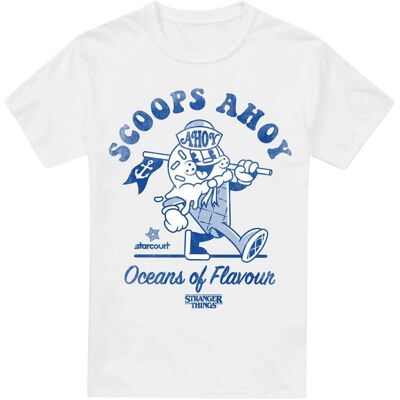 Netflix Collection Scoops Ahoy Retro White T-Shirt - T-Shirt Netflix Collection Scoops Ahoy Retro White T-Shirt - T-Shirt