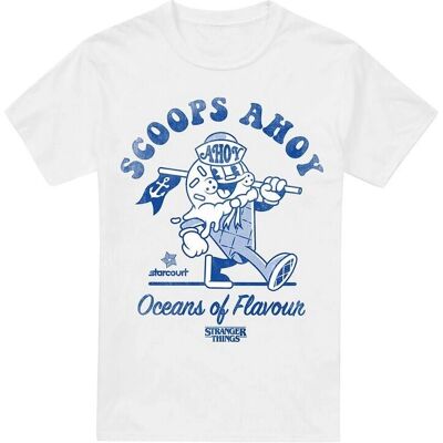 Netflix Scoops Ahoy Retro White T-Shirt - T-Shirt Netflix Scoops Ahoy Retro White T-Shirt - T-Shirt
