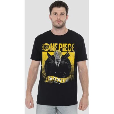 Netflix Collection Sanji Etched Portrait - Black T-Shirt - L Netflix Collection Sanji Etched Portrait - Black T-Shirt - L