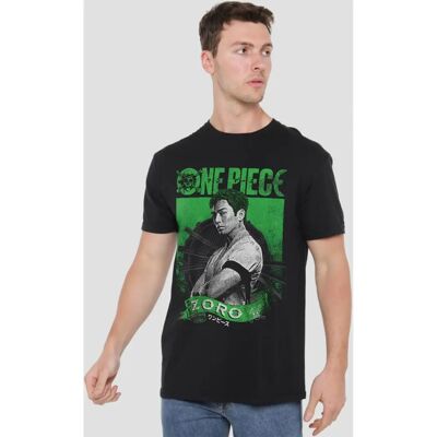 Netflix Collection Zoro Etched Portrait Black XL T-Shirt Netflix Collection Zoro Etched Portrait Black XL T-Shirt