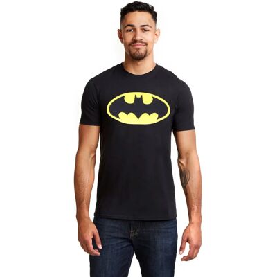 DC Comics Batman Logo Cotton T-shirt - Men's Black M DC Comics Batman Logo Cotton T-shirt - Men's Black M