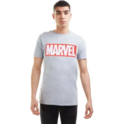 Marvel Grå Logo Bomull T-shirt Marvel Grå Logo Bomull T-shirt