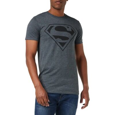 DC Comics Mono Superman Grey T-Shirt - T-Shirt DC Comics Mono Superman Grey T-Shirt - T-Shirt