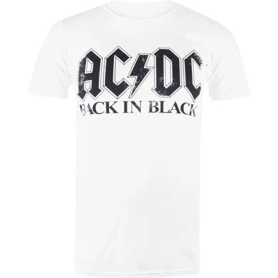 Vintage Club Back In Black Biały M T-shirt Vintage Club Back In Black Biały M T-shirt