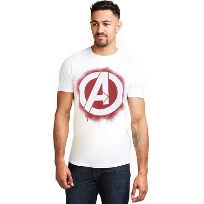 Marvel XXL Biały Bawełniany T-shirt - Casual Wear Marvel XXL Biały Bawełniany T-shirt - Casual Wear