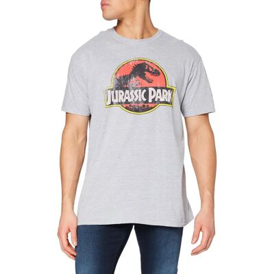 T-Shirt Graphique Jurassic Park - Licence Officielle - Gris - T-shirt Décontracté - Publicité T-Shirt Graphique Jurassic Park - Licence Officielle - Gris - T-shirt Décontracté - Publicité