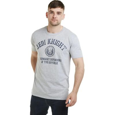 Star Wars Jedi Knight Collegiate Cotton T-shirt - Grey - T-shirt Star Wars Jedi Knight Collegiate Cotton T-shirt - Grey - T-shirt