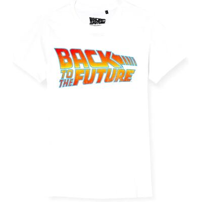 Vintage Club Back to the Future Logo T-Shirt - White - 2XL Vintage Club Back to the Future Logo T-Shirt - White - 2XL