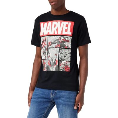 Marvel Heroes Comics Bomullströja - Svart - S - T-Shirt Marvel Heroes Comics Bomullströja - Svart - S - T-Shirt