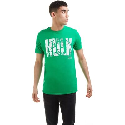 Marvel Hulk Text Cotton T-shirt - Casual Marvel Fanwear Marvel Hulk Text Cotton T-shirt - Casual Marvel Fanwear