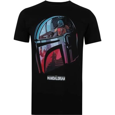 Star Wars Mandalorian Casco Camiseta de Algodón - L - Camiseta Star Wars Mandalorian Casco Camiseta de Algodón - L - Camiseta