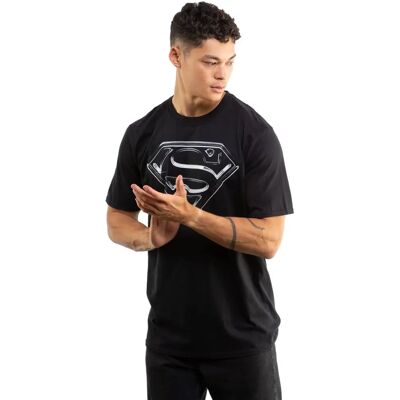 DC Comics Superman Steel Logo Black XL T-Shirt DC Comics Superman Steel Logo Black XL T-Shirt