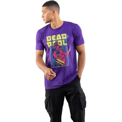 Camiseta de algodón púrpura Marvel Deadpool XL - Camiseta Camiseta de algodón púrpura Marvel Deadpool XL - Camiseta
