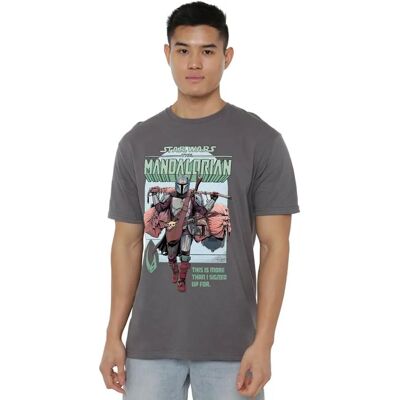 Star Wars Mandalorian Charcoal XXL Men T-shirt - T-shirt Star Wars Mandalorian Charcoal XXL Men T-shirt - T-shirt