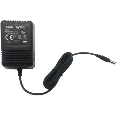 Alimentation 9V MyVolts pour Alesis MidiVerb 4 - Tension fixe - Publicité Alimentation 9V MyVolts pour Alesis MidiVerb 4 - Tension fixe - Publicité