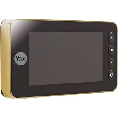 Yale - Mirilla digital electrónico, Latón, Vista en vivo, Ángulo 110°, Grabación Yale - Mirilla digital electrónico, Latón, Vista en vivo, Ángulo 110°, Grabación