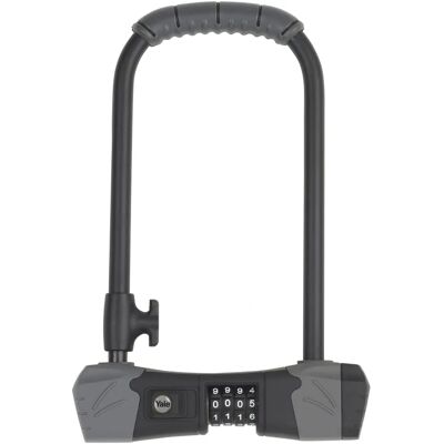 Cadeado de bicicleta Yale Segurança Padrão - Código de 4 Dígitos - Preto Cadeado de bicicleta Yale Segurança Padrão - Código de 4 Dígitos - Preto