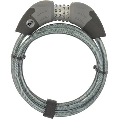 Cadeado de cabo com combinação Yale - Segurança para bicicleta Cadeado de cabo com combinação Yale - Segurança para bicicleta