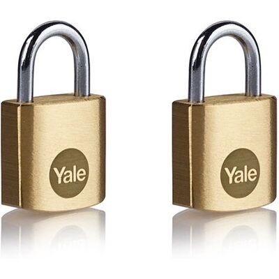 Yale Y110B/20/111/2 Χαλκός λουκέτο - 2 Τεμάχια - Εσωτερική ασφάλεια Yale Y110B/20/111/2 Χαλκός λουκέτο - 2 Τεμάχια - Εσωτερική ασφάλεια