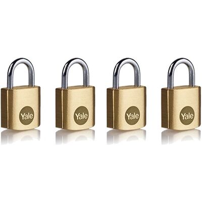 Yale Y110B/20/111/4 Cadenas rectangulaires en or en acier - Cadenas - Publicité Yale Y110B/20/111/4 Cadenas rectangulaires en or en acier - Cadenas - Publicité