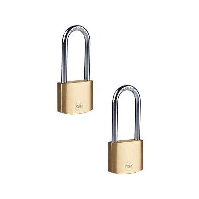 Yale Y110B Brass Padlock - 30mm, 2 pcs, 3 keys - Padlock Yale Y110B Brass Padlock - 30mm, 2 pcs, 3 keys - Padlock