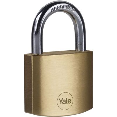 Yale Y110B/40/122/1 - Cadenas en cuivre - Usage intérieur - 40mm - Publicité Yale Y110B/40/122/1 - Cadenas en cuivre - Usage intérieur - 40mm - Publicité