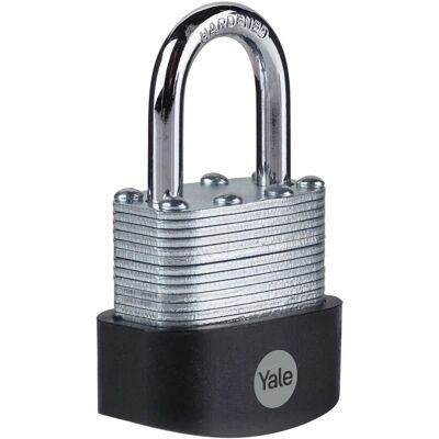 Yale Laminated Steel Padlock - 40mm - Pack 3 Yale Laminated Steel Padlock - 40mm - Pack 3