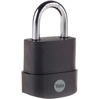 Yale Y227B/45/122/1 - Cadenas en acier étanche - 3 clés - Sécurité extérieure - Publicité Yale Y227B/45/122/1 - Cadenas en acier étanche - 3 clés - Sécurité extérieure - Publicité