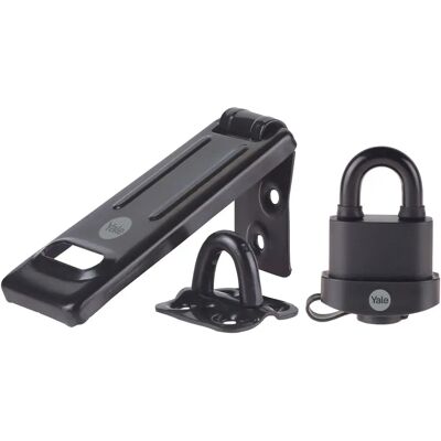 Yale Y220B/51/118/HSP Black Weatherproof Padlock - Outdoor Use Yale Y220B/51/118/HSP Black Weatherproof Padlock - Outdoor Use