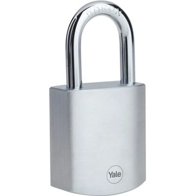 Yale Y128B/50/132/1/B High Security Padlock - Padlock, Chrome, 50 mm Yale Y128B/50/132/1/B High Security Padlock - Padlock, Chrome, 50 mm