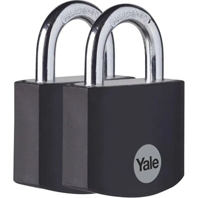 Yale YE3B Steel Padlock - Black - 38mm - Indoor Security Yale YE3B Steel Padlock - Black - 38mm - Indoor Security