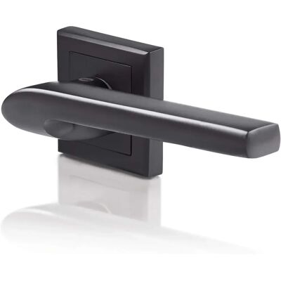 Poignée de porte en aluminium Yale YPP7-S-CB - Moderne, noire - Verrou carré 7mm - Publicité Poignée de porte en aluminium Yale YPP7-S-CB - Moderne, noire - Verrou carré 7mm - Publicité