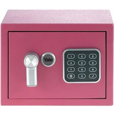 Yale YSV/170/DB2/P Coffre compact en acier rose - Safe Yale YSV/170/DB2/P Coffre compact en acier rose - Safe